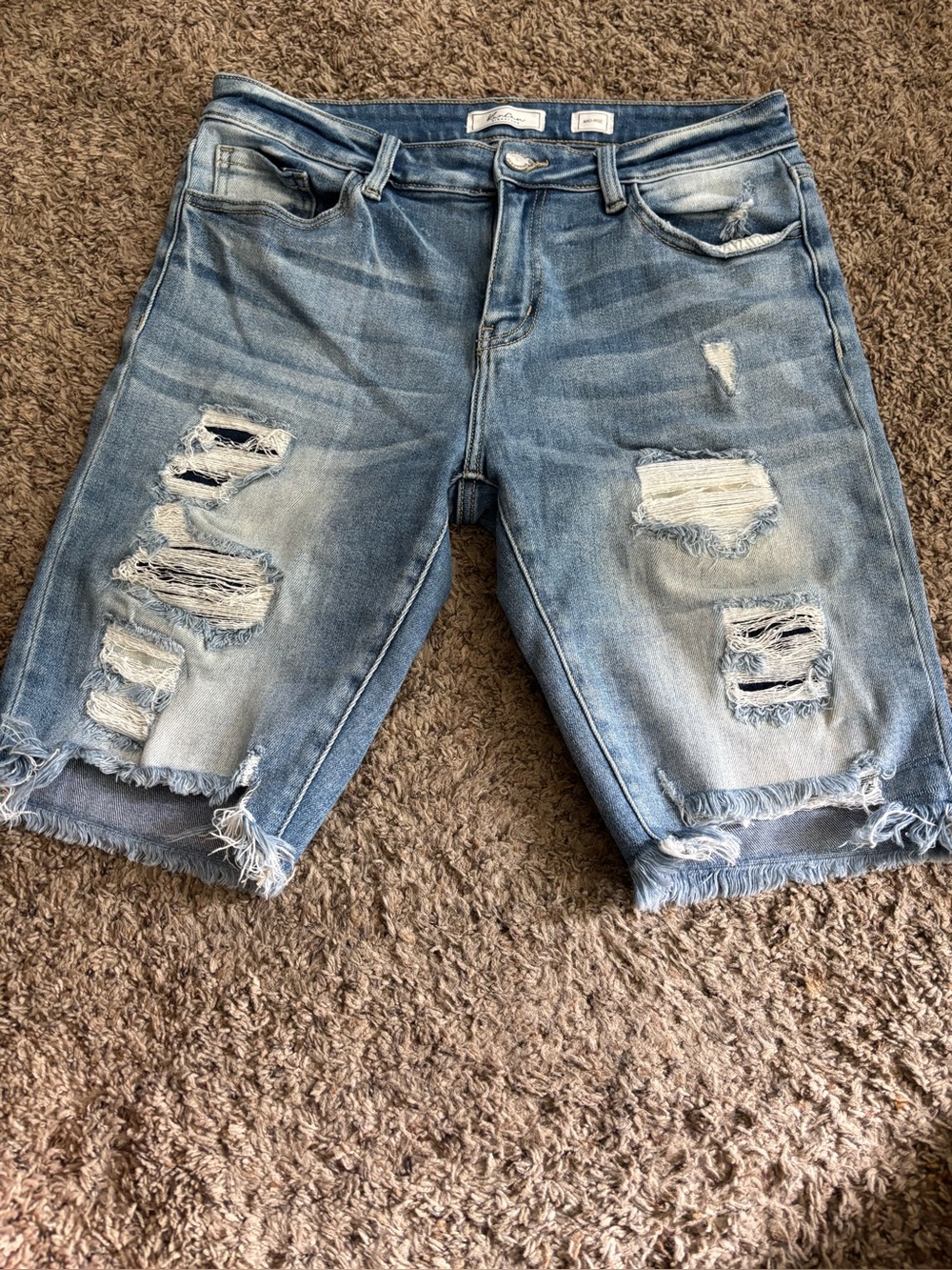 Womens Kan Can Distressed Shorts Size 29